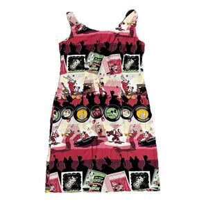 Vintage Disney x Reyn Spooner Dress Women's Small Hawaiian Mickey Jazz Club RARE